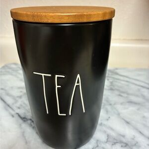 Rae Dunn Tea Canister with Wood Lid